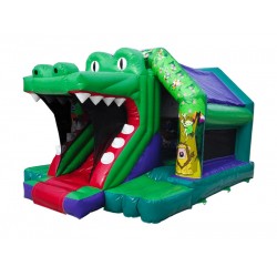 Croco Front Slide Bouncy Castle Croco Front Slide Bouncy Castle