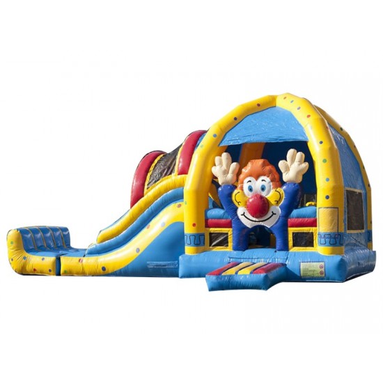 Clown Bounce House With Slide