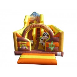 Western Inflatable Bouncy Castle Slide Western Inflatable Bouncy Castle Slide