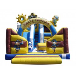 Pirate Inflatable Bouncy Castle Slide