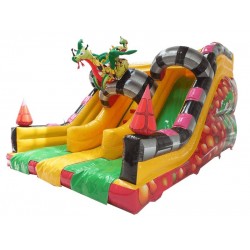 Inflatable Double Slide Dragon