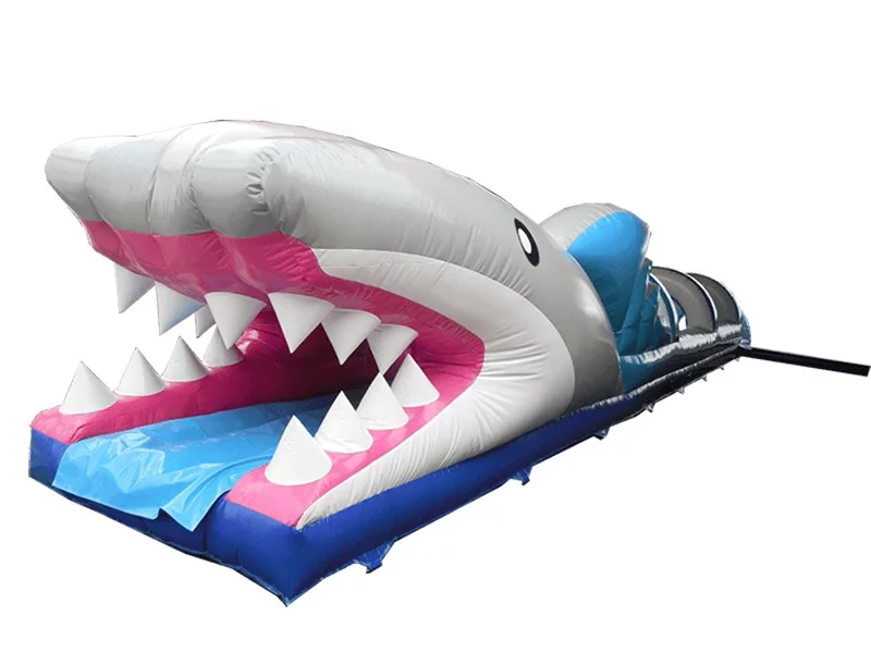 Giant shark sales slip and slide