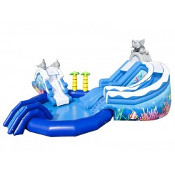 Waterpark Dolphin And Elephant Waterpark Dolphin And Elephant