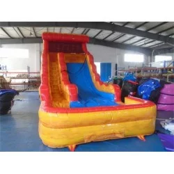 Inflatable Fire And Ice Water Slide