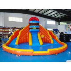 Inflatable Paddling Pool With Slide Inflatable Paddling Pool With Slide